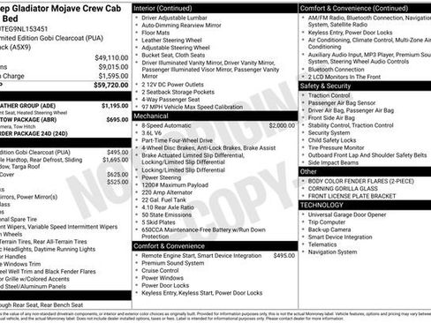 Used 2022 Jeep Gladiator Mojave w/ Cold Weather Group image 6