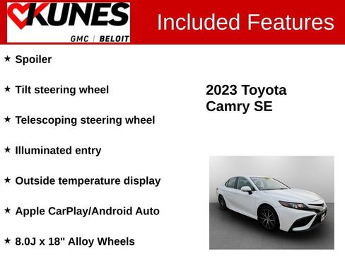 Used 2023 Toyota Camry SE image 3