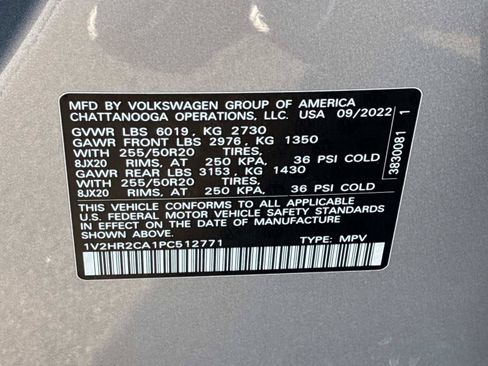Certified 2023 Volkswagen Atlas SE AWD/4WD image 24