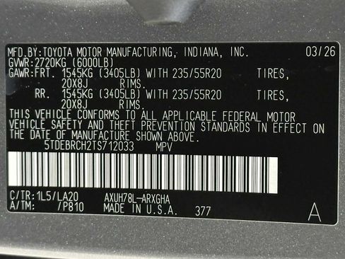 New 2026 Toyota Highlander Platinum image 31