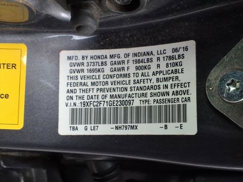 Used 2016 Honda Civic EX image 22