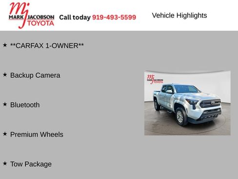 Used 2024 Toyota Tacoma SR5 w/ SR5 Upgrade Package RWD image 6