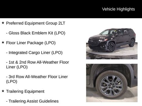 Used 2021 Chevrolet Traverse RS w/ LPO, Floor Liner Package image 7