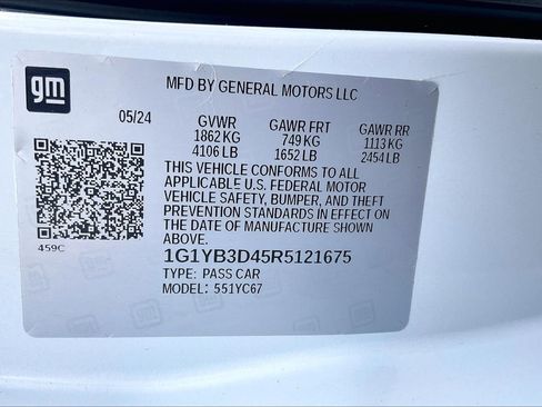 Used 2024 Chevrolet Corvette Stingray Preferred Conv w/ Stealth Interior Trim Package RWD image 15