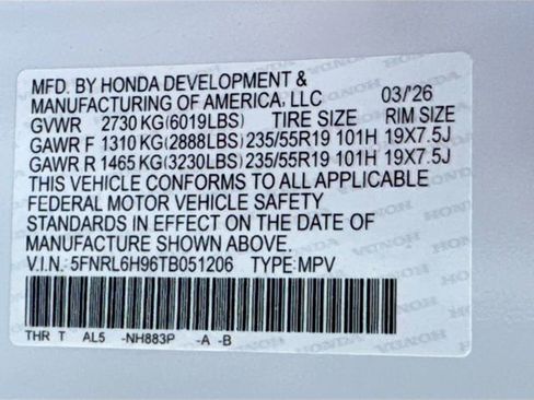 New 2026 Honda Odyssey Elite image 35