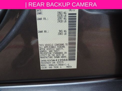 Certified 2022 Nissan Altima 2.5 SL FWD image 15