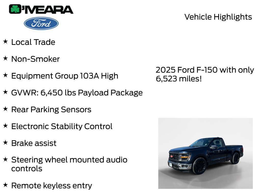 Used 2025 Ford F150 XL w/ Equipment Group 103A High AWD/4WD image 7