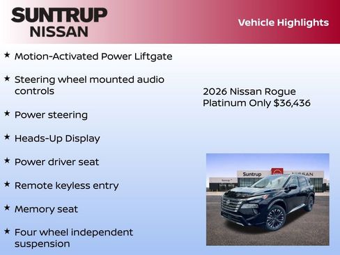 New 2026 Nissan Rogue Platinum w/ Platinum Premium Package image 16