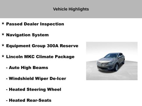 Used 2016 Lincoln MKC Reserve w/ Lincoln MKC Climate Package AWD/4WD image 13