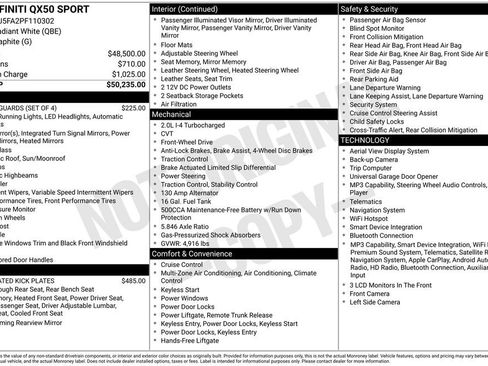 Used 2023 INFINITI QX50 Sport FWD image 13