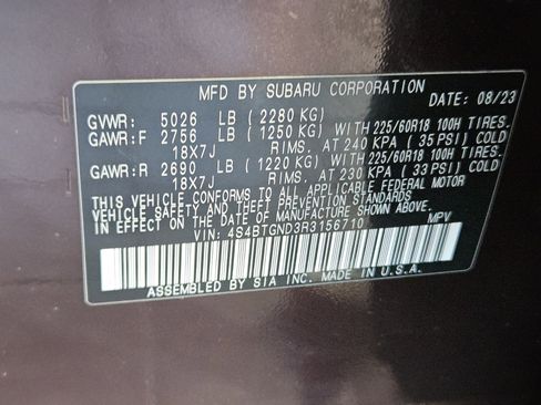 Used 2024 Subaru Outback Limited XT image 30