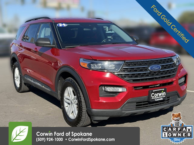 Certified 2024 Ford Explorer XLT w/ Class IV Trailer Tow Package AWD/4WD 360° Tour