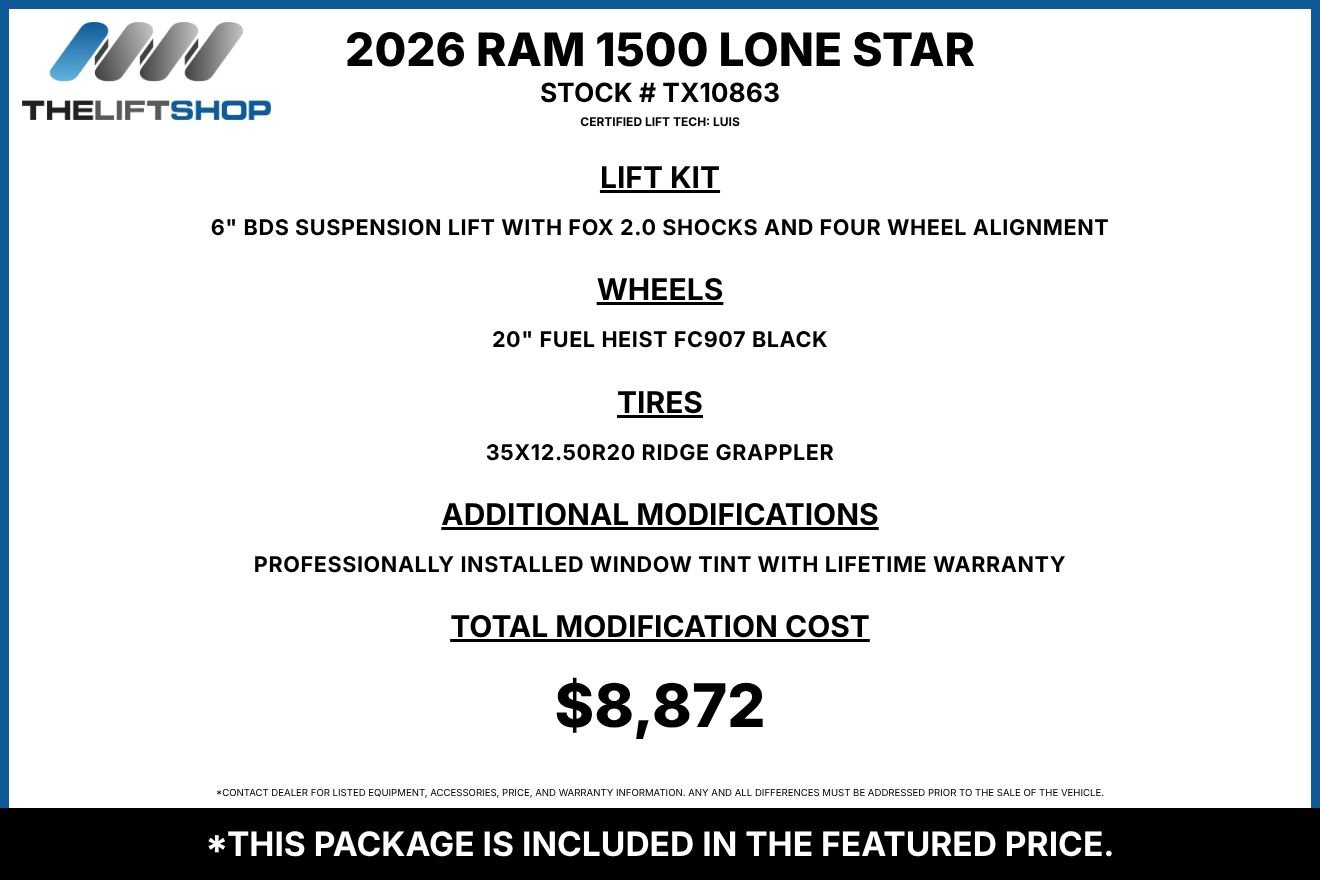 Used 2026 RAM 1500 Lone Star AWD/4WD image 2
