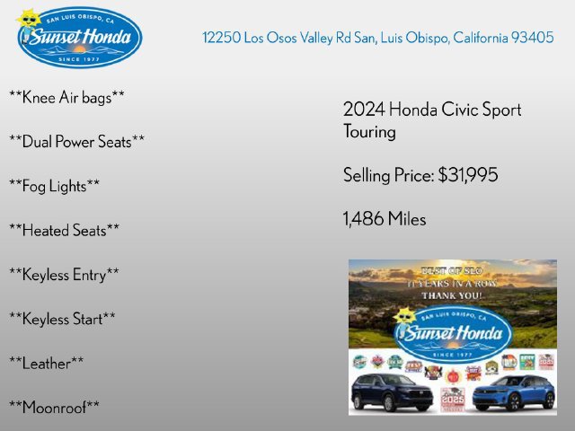 Used 2024 Honda Civic Sport Touring image 4