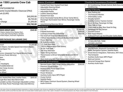 Used 2017 RAM 1500 Laramie w/ Convenience Group AWD/4WD image 7