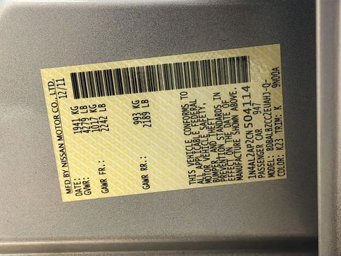 Used 2012 Nissan Altima 2.5 S w/ Convenience Pkg image 12