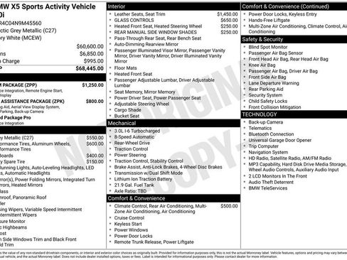 Used 2022 BMW X5 sDrive40i w/ Premium Package RWD image 29