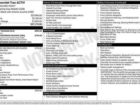 Used 2024 Chevrolet Trax ACTIV w/ Sunroof Package FWD image 22