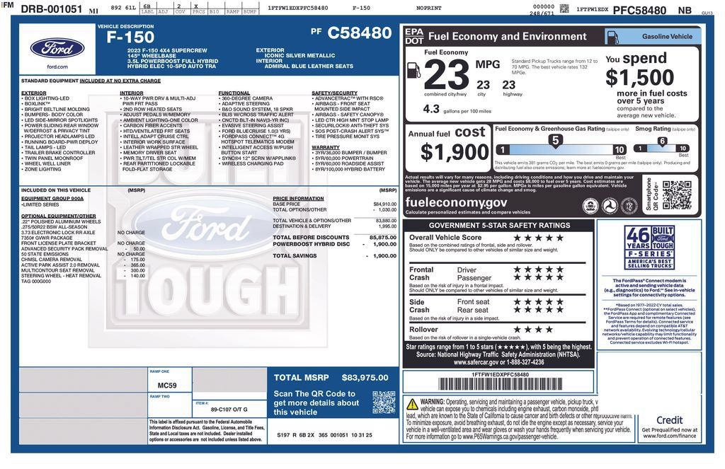 Used 2023 Ford F150 Limited AWD/4WD image 33