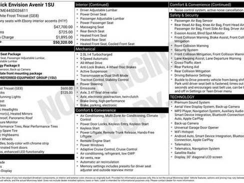 Certified 2025 Buick Envision Avenir AWD/4WD image 6