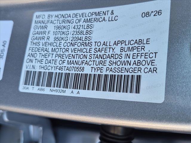 New 2026 Honda Accord SE image 17