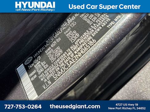 Used 2022 Hyundai Tucson SEL w/ Convenience + Premium Package FWD image 12