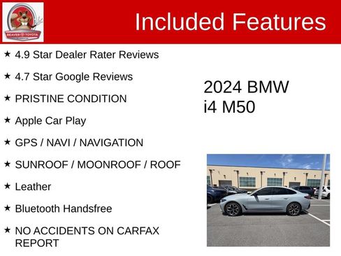 Used 2024 BMW i4 M50 w/ Premium Package AWD/4WD image 5