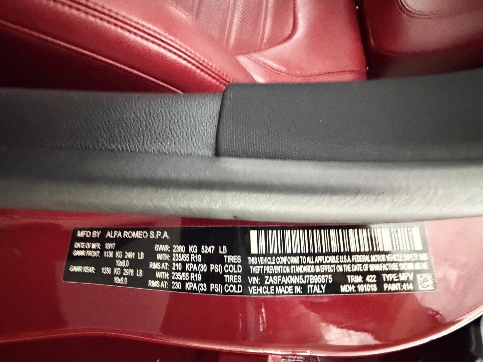 Used 2018 Alfa Romeo Stelvio Ti Sport AWD/4WD image 19