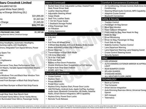 Used 2024 Subaru Crosstrek 2.5i Limited w/ Popular Package #4A AWD/4WD image 5