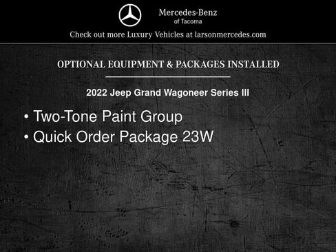 Used 2022 Jeep Grand Wagoneer Series III AWD/4WD image 5