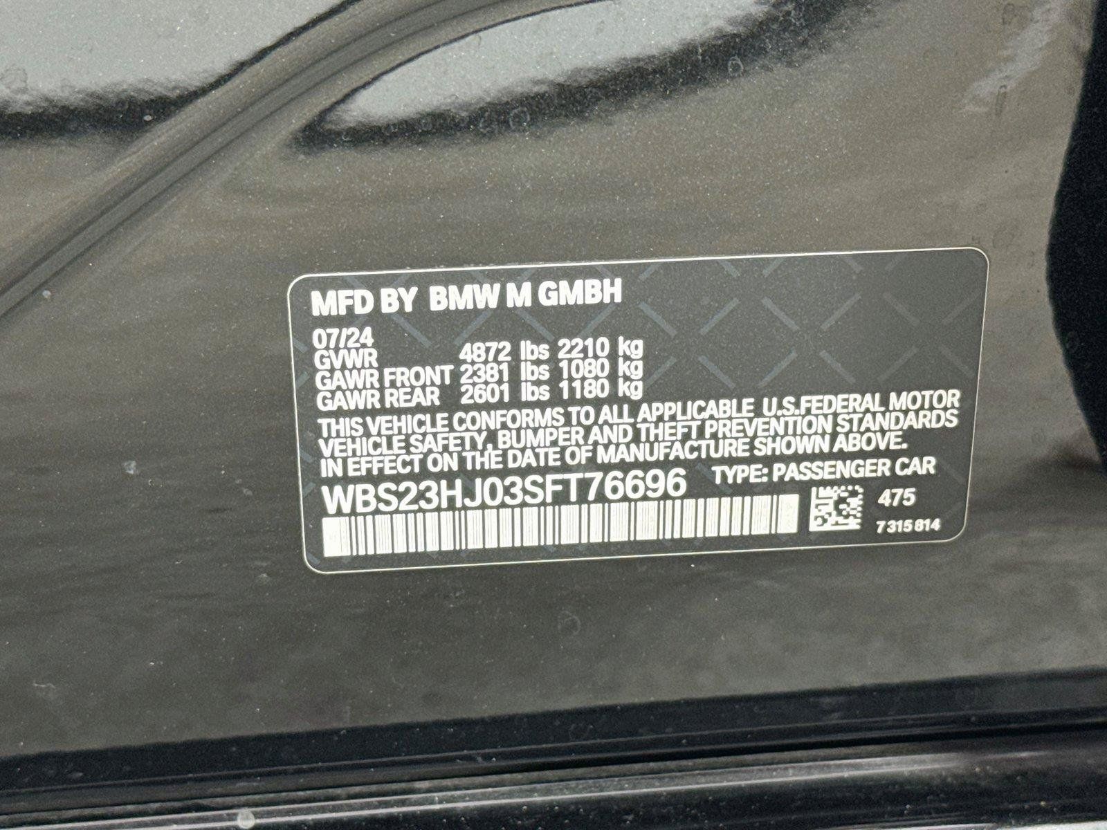 Used 2025 BMW M3 Competition w/ Executive Package RWD image 14