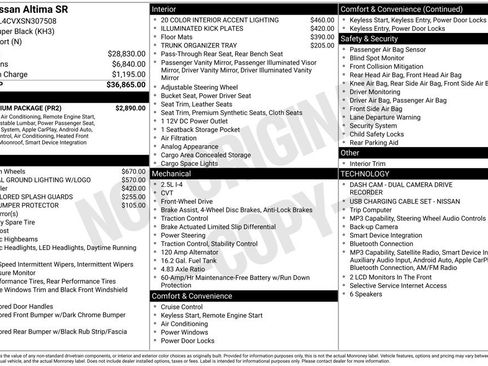 Certified 2025 Nissan Altima 2.5 SR w/ SR Premium Package FWD image 7
