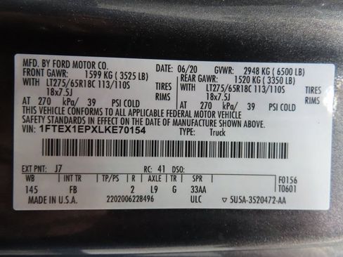 Used 2020 Ford F150 XLT w/ Equipment Group 302A Luxury AWD/4WD image 63