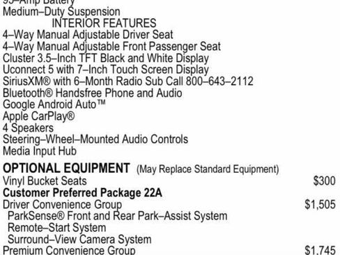 Used 2022 RAM ProMaster 1500 w/ Driver Convenience Group FWD image 12