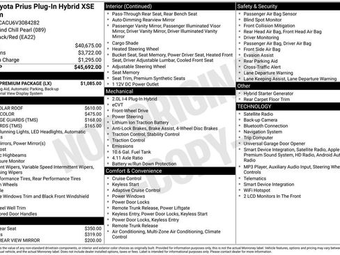 New 2027 Toyota Prius Plug-In Hybrid w/ Limited Premium Package FWD image 36
