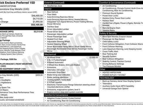 New 2026 Buick Enclave Preferred w/ Power Package AWD/4WD image 5