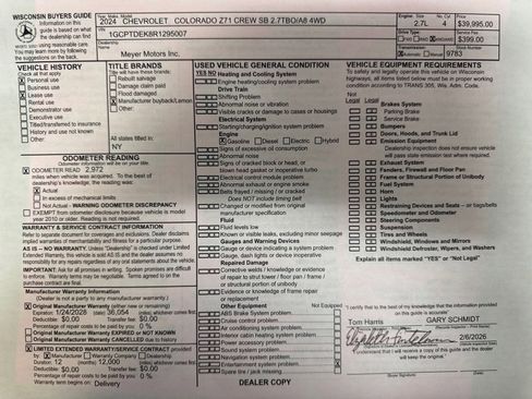 Used 2024 Chevrolet Colorado Z71 w/ Z71 Convenience Package 2 image 26