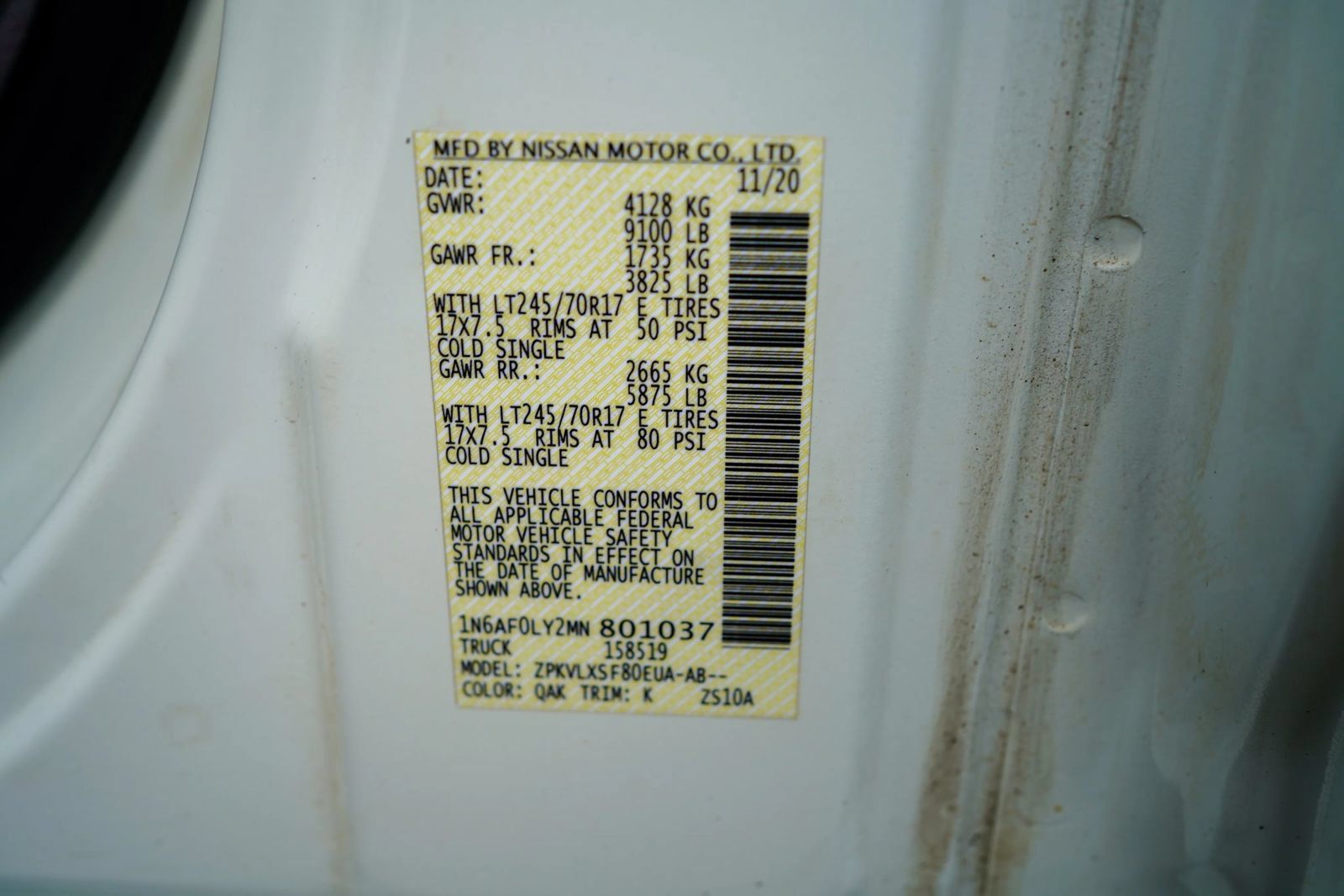 Used 2021 Nissan NV 2500 SV w/ Navigation Package RWD image 19