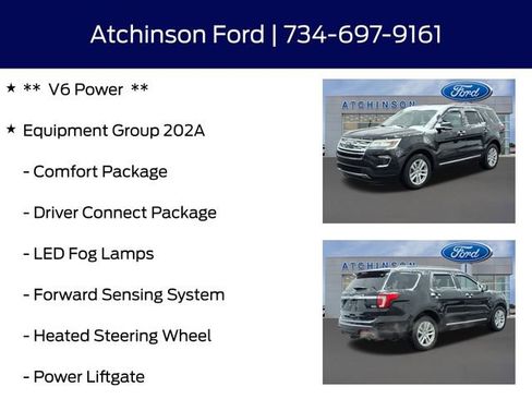 Used 2018 Ford Explorer XLT w/ Equipment Group 202A image 8
