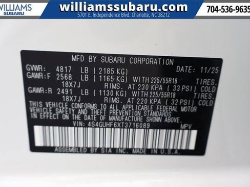 New 2026 Subaru Crosstrek 2.5i Sport w/ Crosstrek Mirror Package image 23