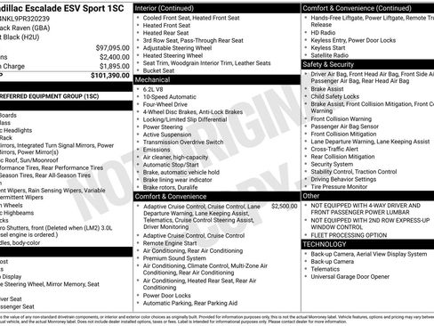 Used 2023 Cadillac Escalade ESV Sport AWD/4WD image 4