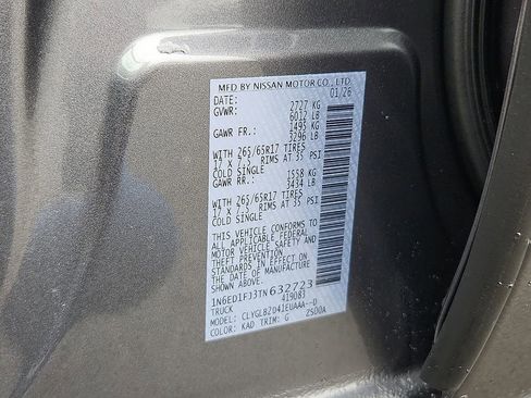 New 2026 Nissan Frontier SV RWD image 10