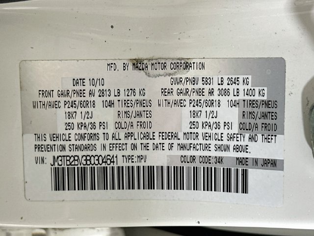 Used 2011 MAZDA CX-9 Sport FWD image 37