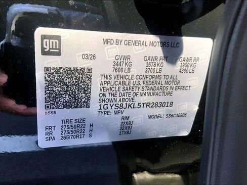 New 2026 Cadillac Escalade ESV 2WD w/ LPO, Floor Liner Package image 37