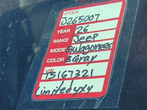New 2026 Jeep Grand Wagoneer Limited AWD/4WD image 26