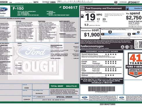 Used 2018 Ford F150 Lariat w/ Equipment Group 502A Luxury AWD/4WD image 10