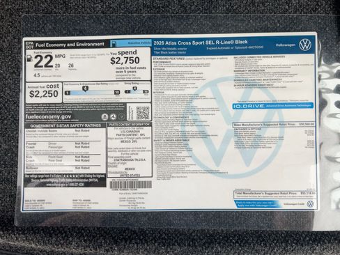 New 2026 Volkswagen Atlas Cross Sport SEL R-Line AWD/4WD image 34