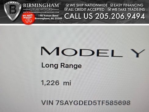 Used 2026 Tesla Model Y Long Range RWD image 2