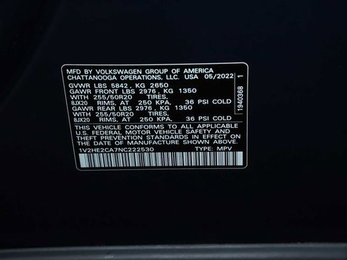 Used 2022 Volkswagen Atlas Cross Sport SE image 20