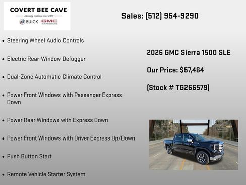 New 2026 GMC Sierra 1500 SLE AWD/4WD image 36